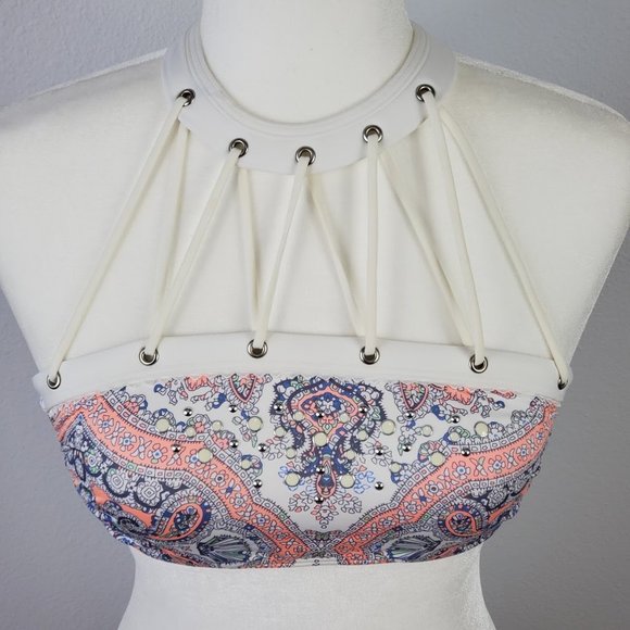 Victoria's Secret Other - VICTORIA SECRET  halter bikinis top white Sz S